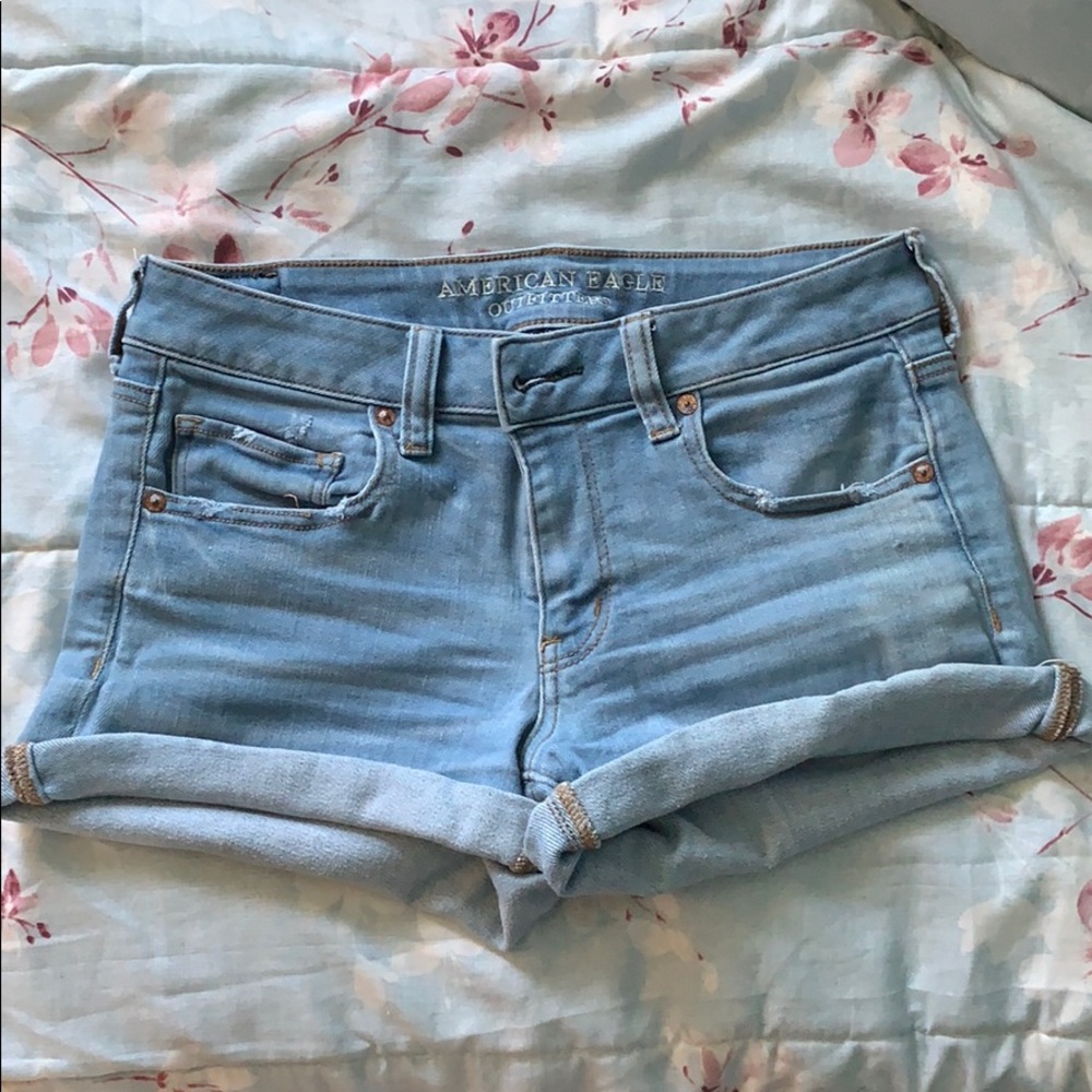 American Eagle Midi Jean Shorts
